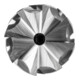 PFERD TOOLS Hartmetall Frässtift Zylinder ZYAS stirnverzahnt 06x16mm Schaft-Ø 6mm TITANIUM für Titan