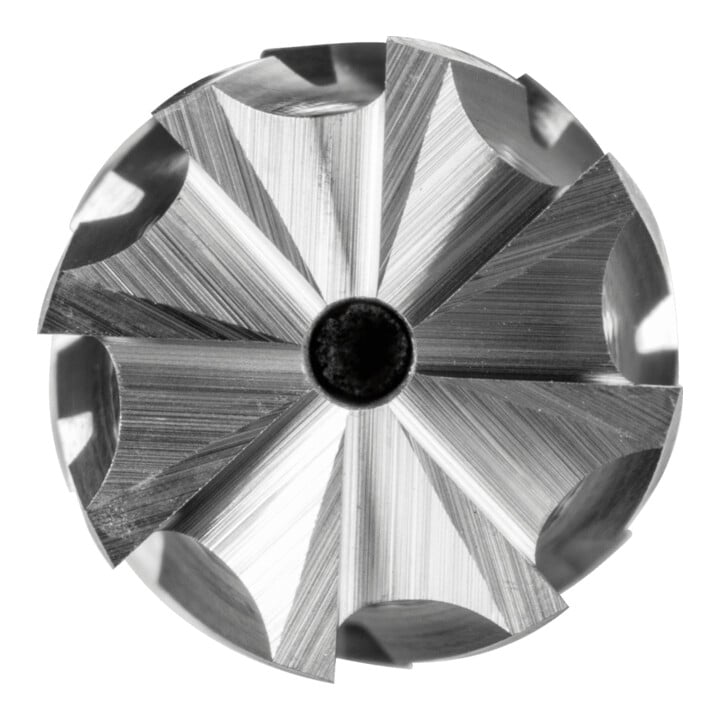 PFERD TOOLS Hartmetall Frässtift Zylinder ZYAS stirnverzahnt 06x16mm Schaft-Ø 6mm TITANIUM für Titan