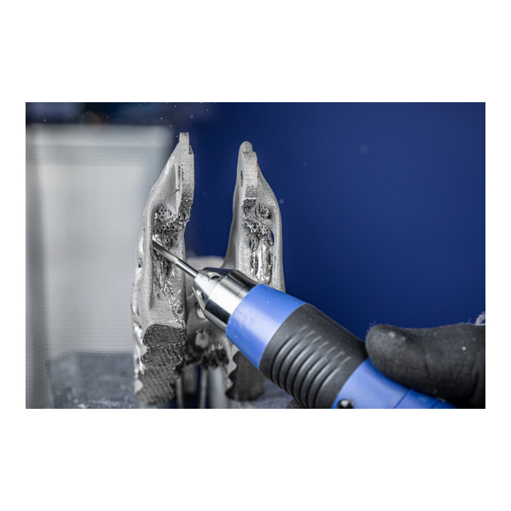PFERD TOOLS Hartmetall Frässtift Zylinder ZYAS stirnverzahnt 06x16mm Schaft-Ø 6mm TITANIUM für Titan