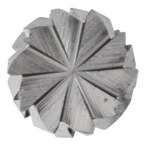 PFERD TOOLS Hartmetall Frässtift Zylinder ZYAS stirnverzahnt Ø 02x10mm Schaft-Ø 3mm Z4 universal mittel fein