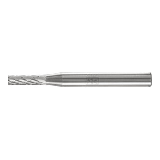 PFERD TOOLS Hartmetall Frässtift Zylinder ZYAS stirnverzahnt Ø 04x13mm Schaft-Ø 6mm Z3P universal mittel kreuzverzahnt