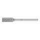 PFERD TOOLS Hartmetall Frässtift Zylinder ZYAS stirnverzahnt Ø 06x13mm Schaft-Ø 3mm Z4 universal mittel fein-1