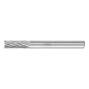 PFERD TOOLS Hartmetall Frässtift Zylinder ZYAS stirnverzahnt Ø 06x16mm Schaft-Ø 6mm Z3P universal mittel kreuzverzahnt