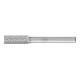 PFERD TOOLS Hartmetall Frässtift Zylinder ZYAS stirnverzahnt Ø 08x20mm Schaft-Ø 6mm Z4 universal mittel fein-1