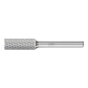 PFERD TOOLS Hartmetall Frässtift Zylinder ZYAS stirnverzahnt Ø 10x25mm Schaft-Ø 6mm Z4 universal mittel fein