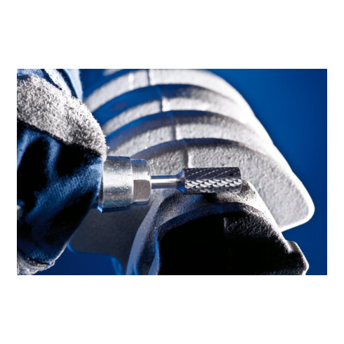 PFERD TOOLS Hartmetall Frässtift Zylinder ZYAS stirnverzahnt Ø 16x25mm Schaft-Ø 6mm Z4 universal mittel fein