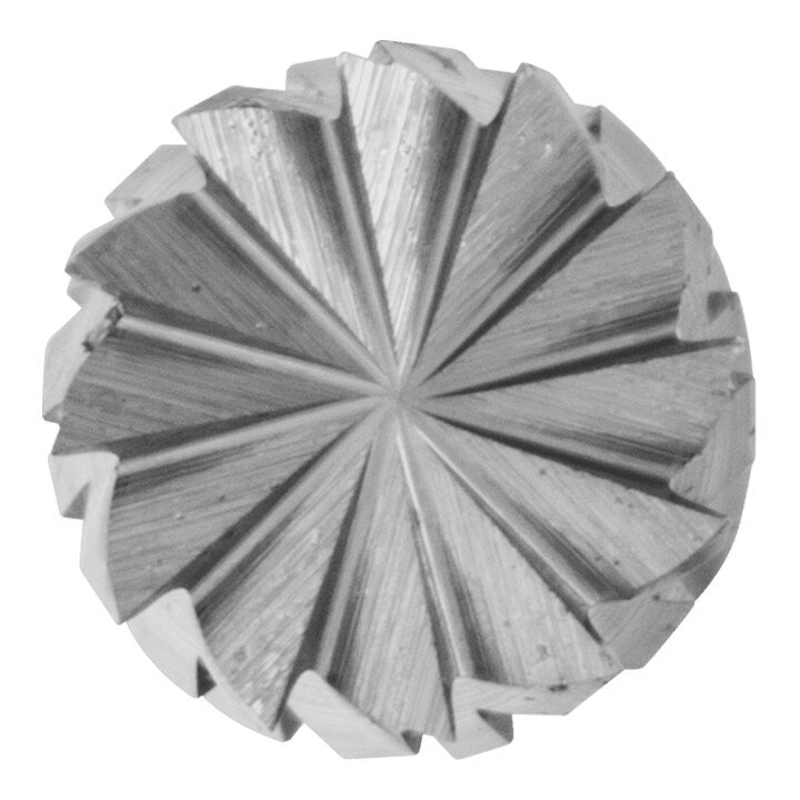 PFERD TOOLS Hartmetall Frässtift Zylinder ZYAS stirnverzahnt Ø 03x13mm Schaft-Ø 3mm Z4 universal mittel fein