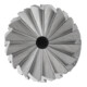 PFERD TOOLS Hartmetall Frässtift Zylinder ZYAS stirnverzahnt Ø 06x13mm Schaft-Ø 3mm Z4 universal mittel fein