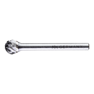 PFERD TOOLS Hartmetall Hochleistungsfrässtift ALLROUND Kugel KUD Ø06x05 mm Schaft-Ø 3 mm universal grob