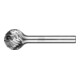 PFERD TOOLS Hartmetall Hochleistungsfrässtift ALLROUND Kugel KUD Ø 16x14 mm Schaft-Ø 6 mm universal grob