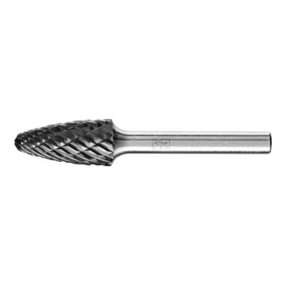 PFERD TOOLS Hartmetall Hochleistungsfrässtift ALLROUND Rundbogen RBF Ø 12x25mm Schaft-Ø 6mm HICOAT universal