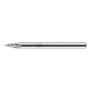 PFERD TOOLS Hartmetall Hochleistungsfrässtift ALLROUND Spitzbogen SPG Ø03x07mm Schaft-Ø 3mm universal grob