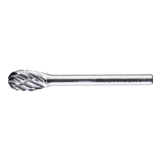 PFERD TOOLS Hartmetall Hochleistungsfrässtift ALLROUND Tropfen TRE Ø06x10mm Schaft-Ø 3 mm universal grob