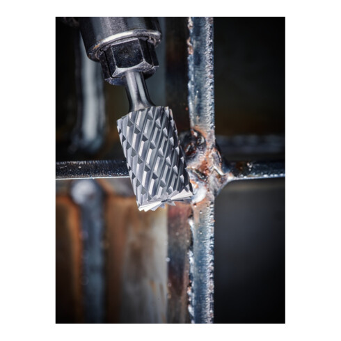 PFERD TOOLS Hartmetall Hochleistungsfrässtift ALLROUND Zylinder ZYAS stirn Ø 16x25mm Schaft-Ø 6mm universal grob