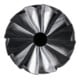 PFERD TOOLS Hartmetall Hochleistungsfrässtift ALLROUND Zylinder ZYAS stirn Ø 12x25mm Schaft-Ø 6mm HICOAT Stahl