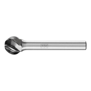 PFERD TOOLS Hartmetall Hochleistungsfrässtift ALU Kugel KUD Ø 12x10mm Schaft-Ø 6mm für Alu/NE Metalle HICOAT