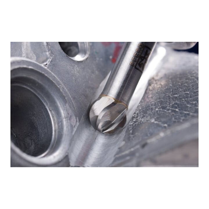 PFERD TOOLS Hartmetall Hochleistungsfrässtift ALU Kugel KUD Ø 06x05mm Schaft-Ø 6mm für Alu/NE Metalle