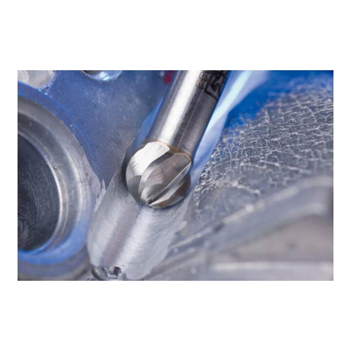 PFERD TOOLS Hartmetall Hochleistungsfrässtift ALU Kugel KUD Ø 08x07mm Schaft-Ø 6mm für Alu/NE Metalle