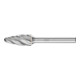 PFERD TOOLS Hartmetall Hochleistungsfrässtift ALU Rundbogen RBF Ø 12x25 mm Schaft-Ø 6 mm Alu/NE Metalle-1