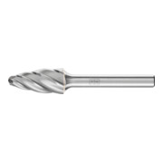 PFERD TOOLS Hartmetall Hochleistungsfrässtift ALU Rundbogen RBF Ø 12x25 mm Schaft-Ø 6 mm Alu/NE Metalle