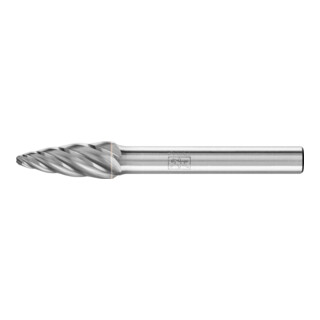 PFERD TOOLS Hartmetall Hochleistungsfrässtift ALU Rundbogen RBF Ø 12x25mm Schaft-Ø 6mm für Alu/NE Metalle