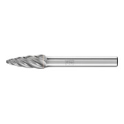 PFERD TOOLS Hartmetall Hochleistungsfrässtift ALU Rundbogen RBF Ø 12x25mm Schaft-Ø 6mm für Alu/NE Metalle