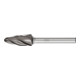 PFERD TOOLS Hartmetall Hochleistungsfrässtift ALU Rundbogen RBF Ø 12x25mm Schaft-Ø 6mm für Alu/NE Metalle HICOAT