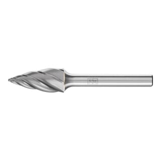 PFERD TOOLS Hartmetall Hochleistungsfrässtift ALU Spitzbogen SPG Ø 12x25mm Schaft-Ø 6mm für Alu/NE Metalle