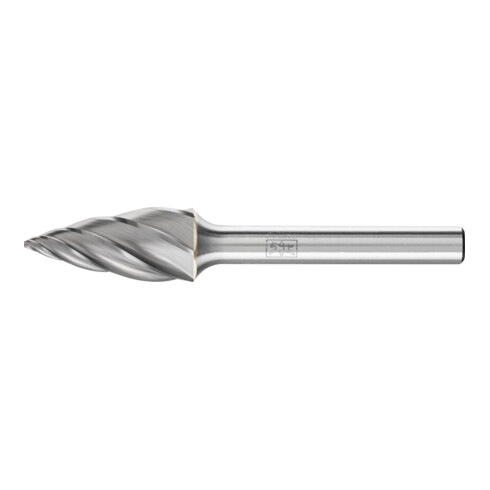 PFERD TOOLS Hartmetall Hochleistungsfrässtift ALU Spitzbogen SPG Ø 12x25mm Schaft-Ø 6mm für Alu/NE Metalle