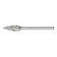 PFERD TOOLS Hartmetall Hochleistungsfrässtift ALU Spitzbogen SPG Ø 06x13mm Schaft-Ø 3mm für Alu/NE Metalle