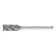 PFERD TOOLS Hartmetall Hochleistungsfrässtift ALU Zylinder ZYAS stirn Ø 06x13 mm Schaft-Ø 3 mm Alu/NE Metal-1