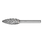 PFERD TOOLS Hartmetall Hochleistungsfrässtift CAST Flamme B Ø 12x30mm Schaft-Ø 6 mm für Gußeisen