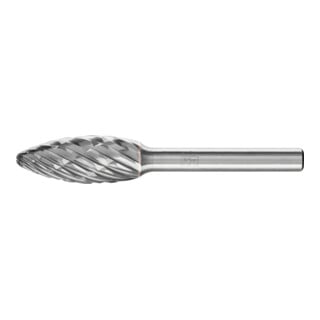 PFERD TOOLS Hartmetall Hochleistungsfrässtift CAST Flamme B Ø 12x30mm Schaft-Ø 6 mm für Gußeisen