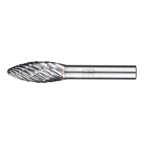 PFERD TOOLS Hartmetall Hochleistungsfrässtift CAST Flamme B Ø 12x30mm Schaft-Ø 8 mm für Gußeisen