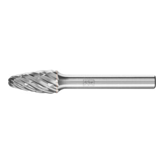 PFERD TOOLS Hartmetall Hochleistungsfrässtift CAST Rundbogen RBF Ø 10x20mm Schaft-Ø 6 mm für Gußeisen