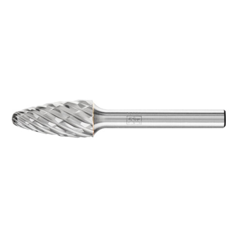 PFERD TOOLS Hartmetall Hochleistungsfrässtift CAST Rundbogen RBF Ø 12x25 mm Schaft-Ø 6 mm für Gußeisen