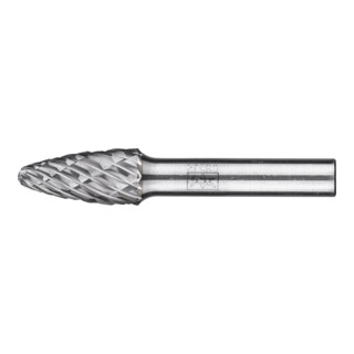 PFERD TOOLS Hartmetall Hochleistungsfrässtift CAST Rundbogen RBF Ø 12x25 mm Schaft-Ø 8 mm für Gußeisen