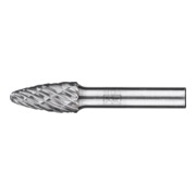 PFERD TOOLS Hartmetall Hochleistungsfrässtift CAST Rundbogen RBF Ø 12x25 mm Schaft-Ø 8 mm für Gußeisen