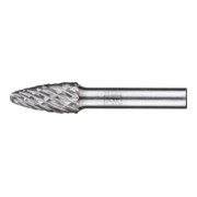 PFERD TOOLS Hartmetall Hochleistungsfrässtift CAST Rundbogen RBF Ø 12x25 mm Schaft-Ø 8 mm für Gußeisen