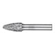 PFERD TOOLS Hartmetall Hochleistungsfrässtift CAST Rundbogen RBF Ø 12x25 mm Schaft-Ø 8 mm für Gußeisen