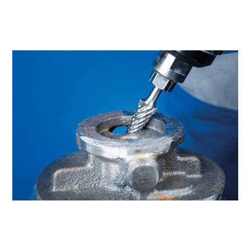 PFERD TOOLS Hartmetall Hochleistungsfrässtift CAST Rundkegel KEL Ø 12x30mm Schaft-Ø 6 mm für Gußeisen