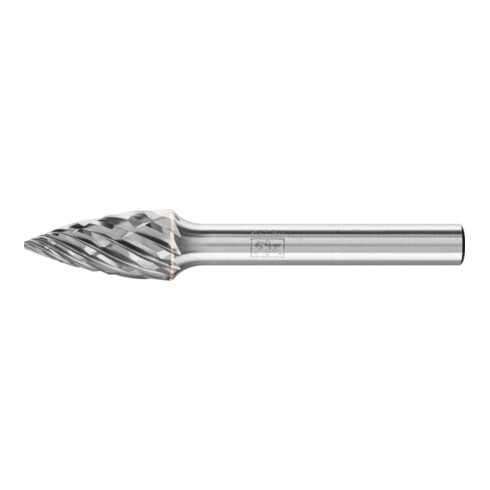 PFERD TOOLS Hartmetall Hochleistungsfrässtift CAST Spitzbogen SPG Ø 10x20mm Schaft-Ø 6 mm für Gußeisen