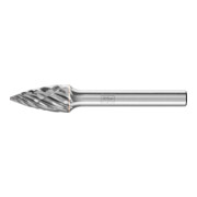 PFERD TOOLS Hartmetall Hochleistungsfrässtift CAST Spitzbogen SPG Ø 10x20mm Schaft-Ø 6 mm für Gußeisen