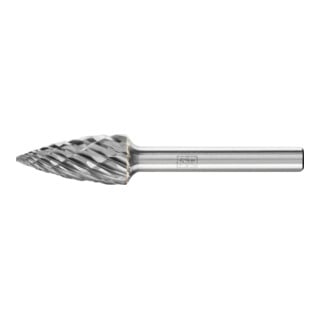 PFERD TOOLS Hartmetall Hochleistungsfrässtift CAST Spitzbogen SPG Ø 12x25 mm Schaft-Ø 6 mm für Gußeisen
