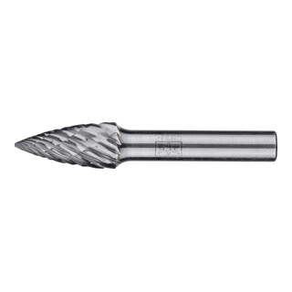 PFERD TOOLS Hartmetall Hochleistungsfrässtift CAST Spitzbogen SPG Ø 12x25 mm Schaft-Ø 8 mm für Gußeisen