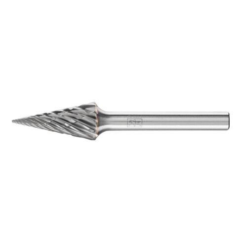 PFERD TOOLS Hartmetall Hochleistungsfrässtift CAST Spitzkegel SKM Ø 12x25 mm Schaft-Ø 6 mm für Gußeisen