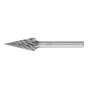 PFERD TOOLS Hartmetall Hochleistungsfrässtift CAST Spitzkegel SKM Ø 12x25 mm Schaft-Ø 6 mm für Gußeisen