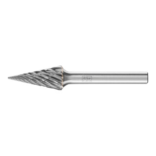 PFERD TOOLS Hartmetall Hochleistungsfrässtift CAST Spitzkegel SKM Ø 12x25 mm Schaft-Ø 6 mm für Gußeisen