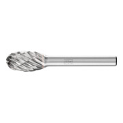PFERD TOOLS Hartmetall Hochleistungsfrässtift CAST Tropfen TRE Ø 12x20mm Schaft-Ø 6 mm für Gußeisen