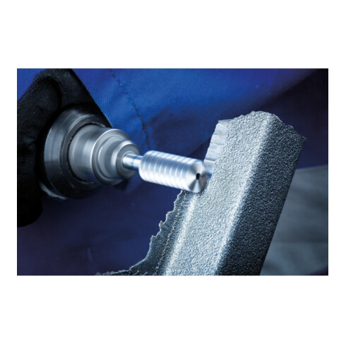 PFERD TOOLS Hartmetall Hochleistungsfrässtift CAST Zylinder ZYAS stirnverzahnt Ø 12x25mm Schaft-Ø 6mm für Gußeisen